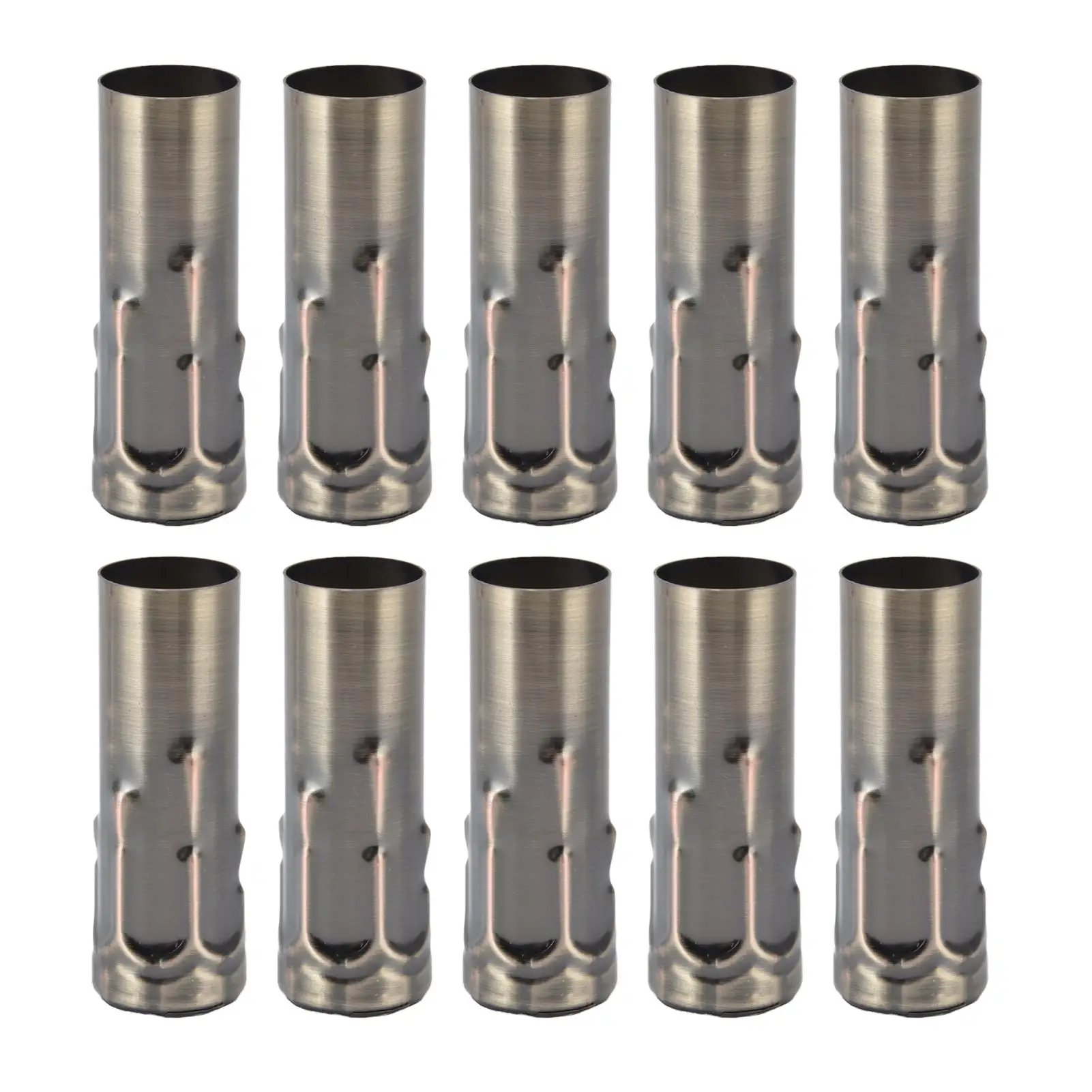 10Pcs E14 Lamp Holder Sleeve Metal Tube 25x80mm