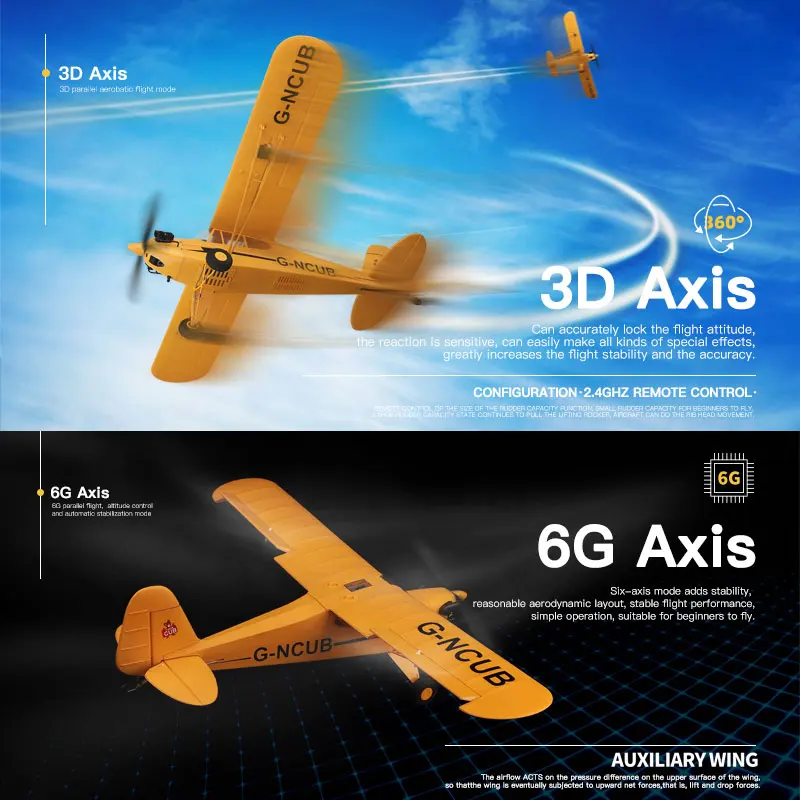WLtoys-A160 g,ラジコン飛行機セスナ,2.4ブラシレスモーターの
