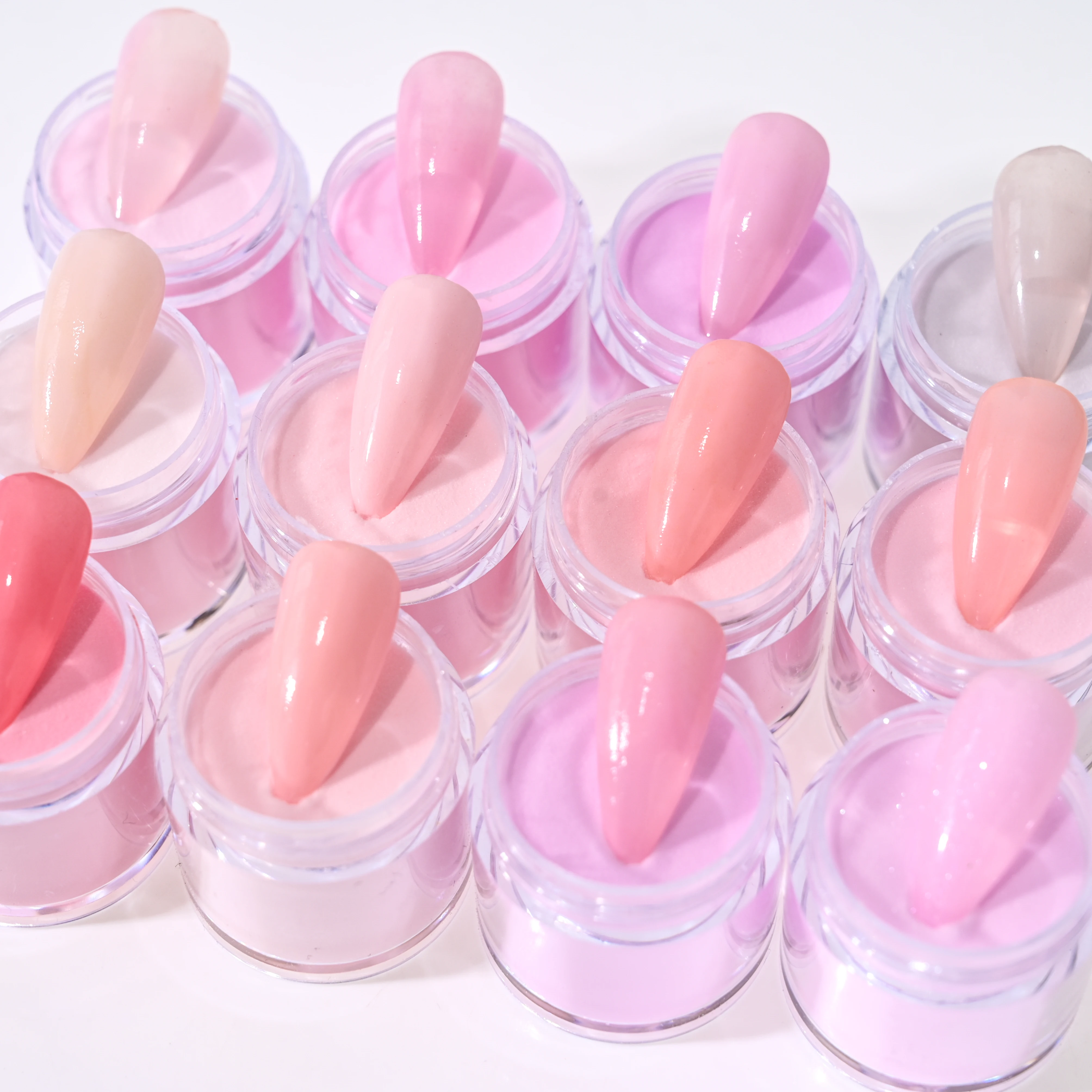 10g Light Color Acrylic Powder Jelly Nude Nail Acrylic Powder PINK 3D Nail Carving French Extension aCRYLIC Pigment nail powder acrylic nail powder