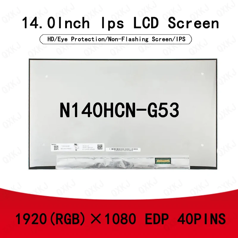

40pin N140HCN-G53 14.0inch 1920*1080 Wholesale for LCD Panel Display screens replacement Laptop for monitors