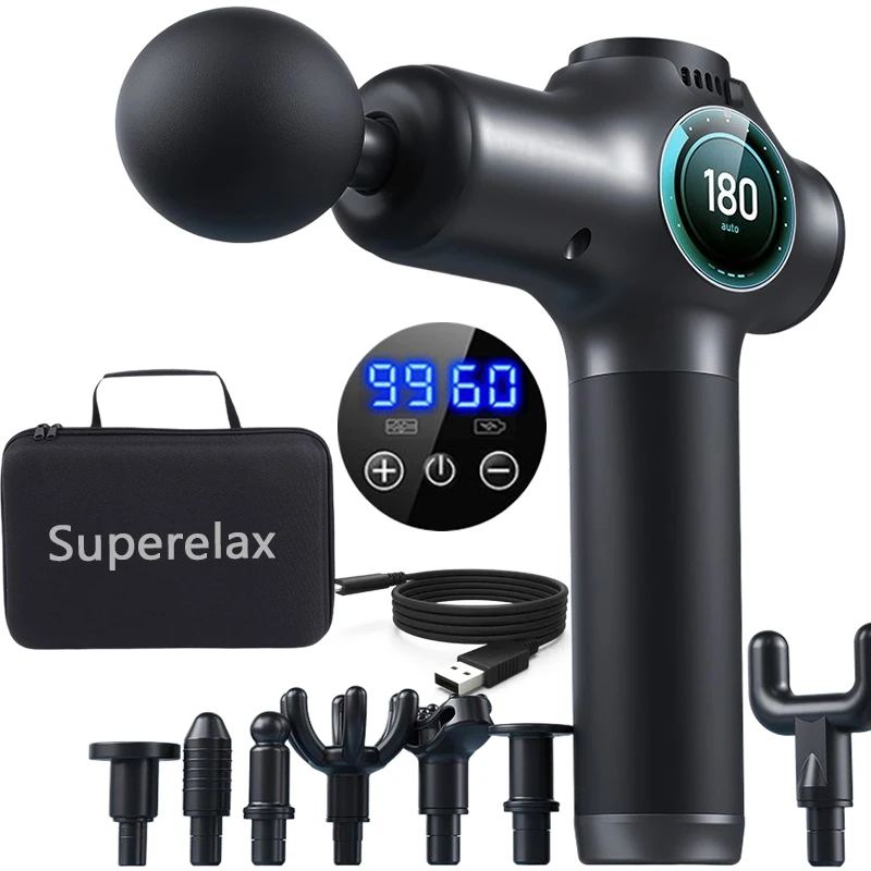 99GearMassagegun8HeadBodyElectricMassagerforNeckandBack