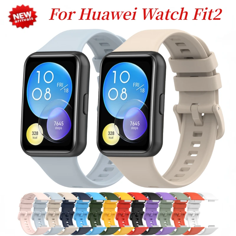 Silicone Band For Huawei Watch Fit 2 Strap Smartwatch Bracelet Wristband Fit 2 Correa For Huawei Watch Fit 2 Replacement Belt