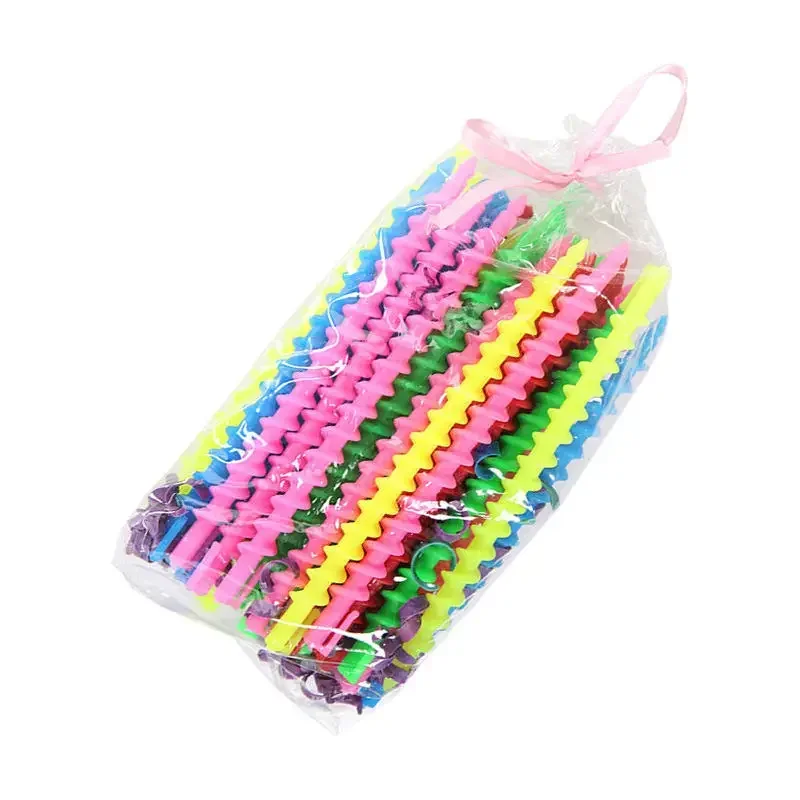 20pcs Plastic Spiral Perm Stick Women Magic Curly Hair Roller Cold Perm Bar Hair Curler Barber Professional Hairdressing Tool