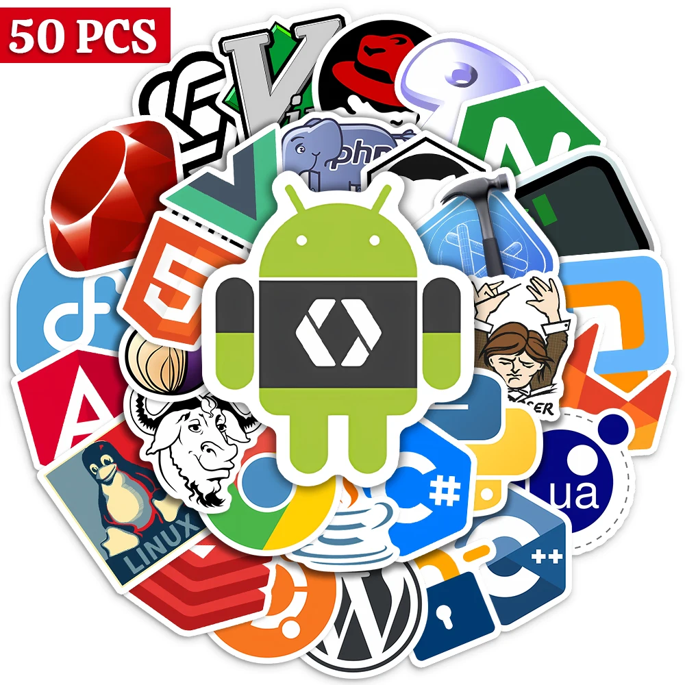 FunnyGeekJavaProgrammingStickersApplicationLogoPVCWaterproof