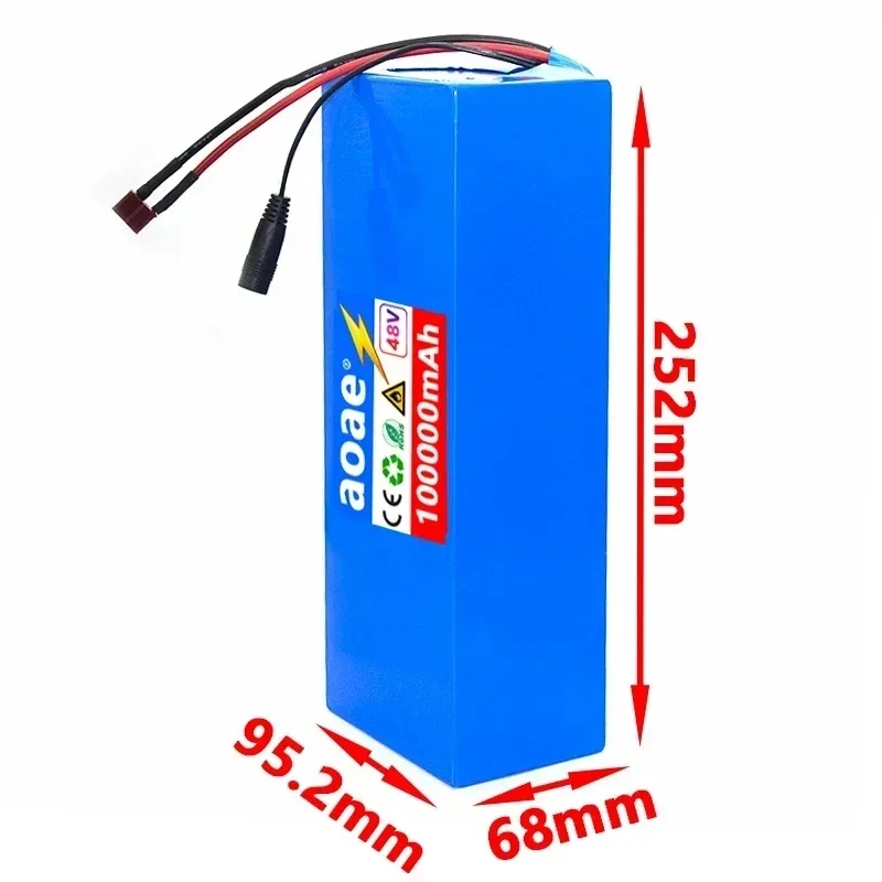 13S5P 48V 100Ah electric vehicle lithium battery pack suitable for electric scooter mountain bike 250-1000w