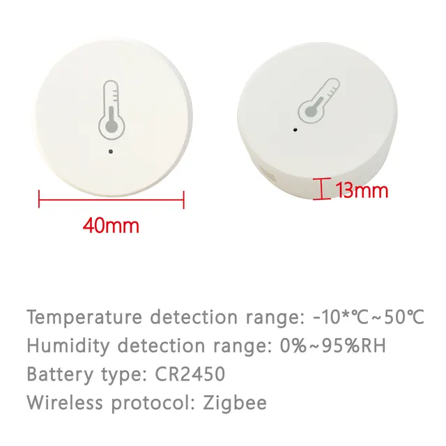 Tuya ZigBee Temperature And Humidity Sensor Work With Alexa Google Home Smart Life App Control 6