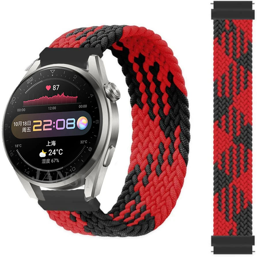 Braided Solo Loop Elastic Fabric Sport Wristband Bracelet Strap