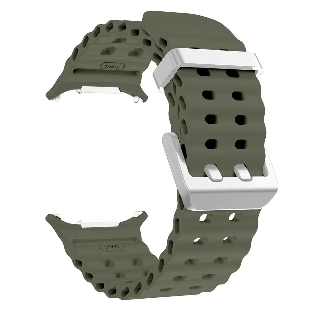 Enhanced Two-Tone Marine Silicone Sport Strap