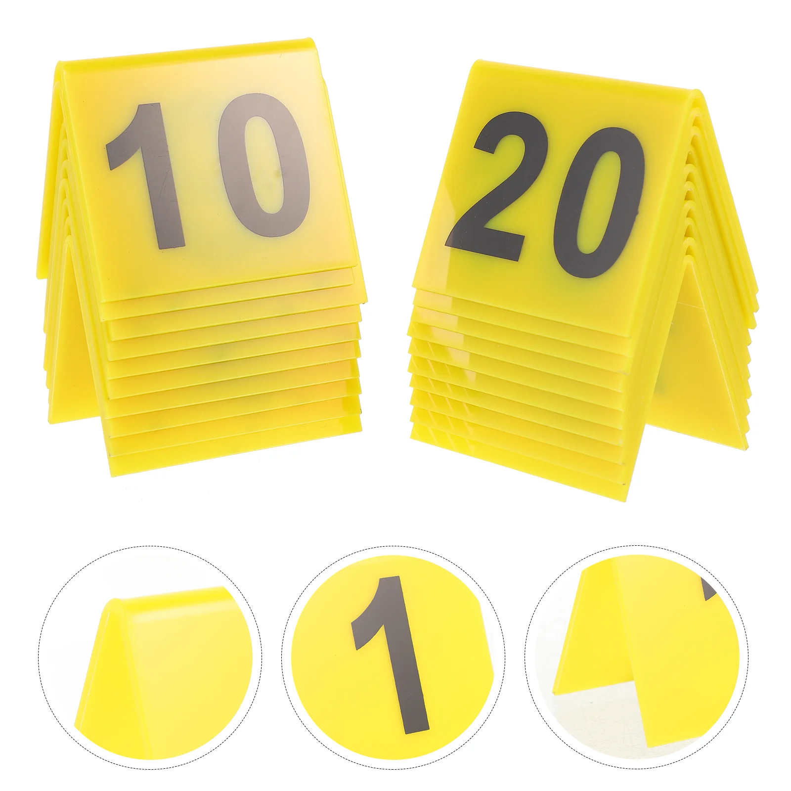 

Acrylic Number Markers Reusable Number 1-20 Markers Restaurant Table Evidence Numbers Markers Home Decor Desk Accessories