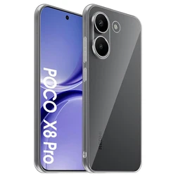 Ultra Thin Silicone Soft Case - Clear Transparent Shockproof Cover for POCO X8