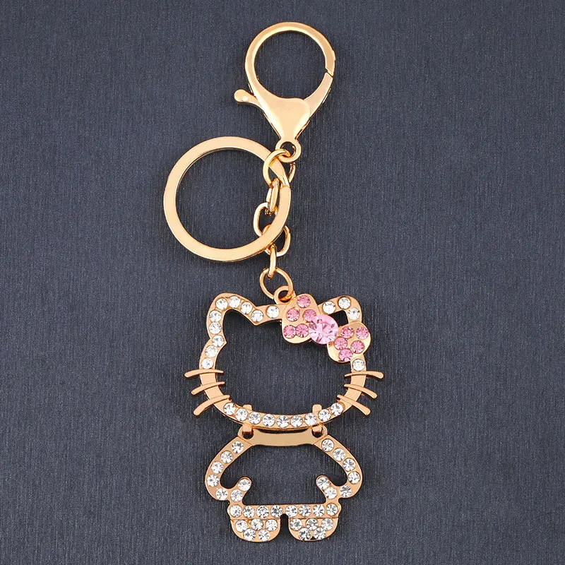 Sanrios Cartoon Kawaii Cinnamoroll My Melody Hello Kitty Rhinestone Key