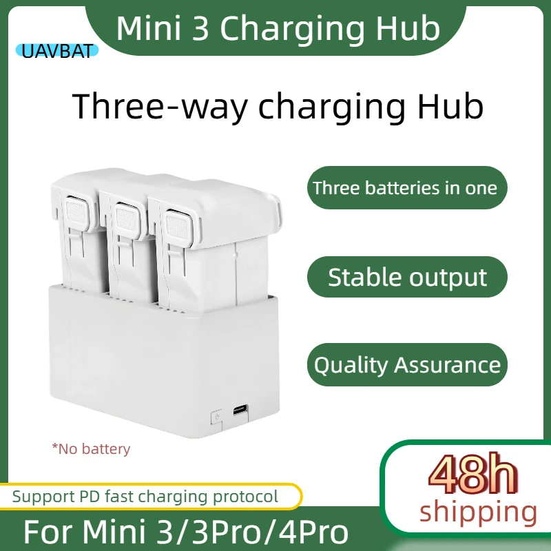 Hub de charge Mini3 3 voies PD rapide pour drone Mini3/3Pro/4Pro