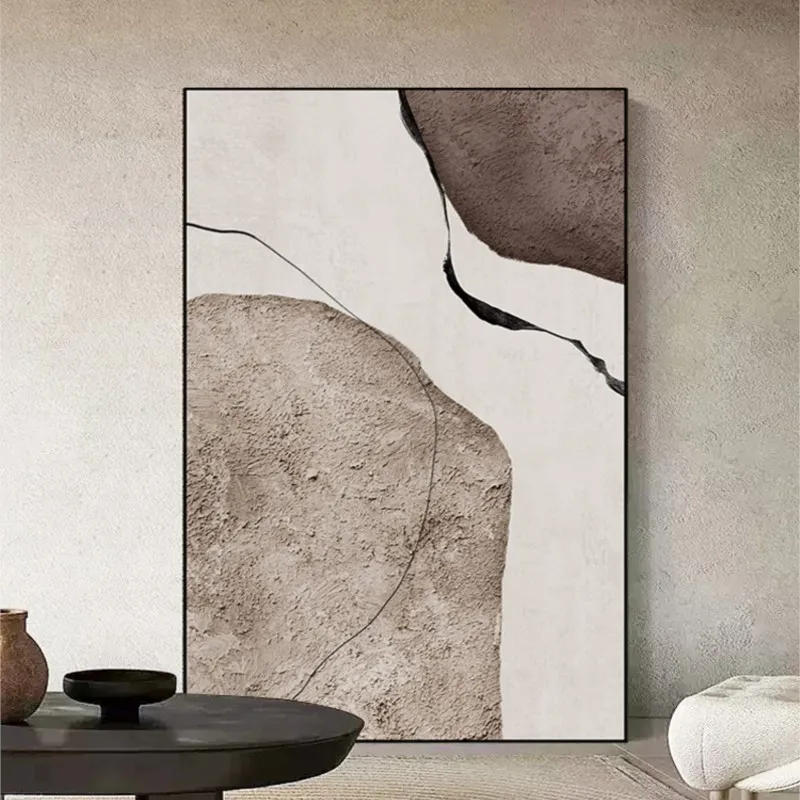 

Pure Hand Drawing Oil Painting Abstract Art Decorative Modern Minimalist Living Room Background Wall Hanging