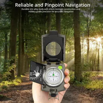 Compass Hiking Survival, IP65 Waterproof, Sighting Clinometer, for Camping Hunting Navigation (128 chars) 6