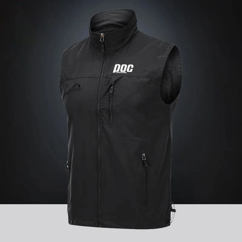 Men Downhill Vest Waterproof Jacket Mtb Mountain Riding Windproof Outdoor Sportswear