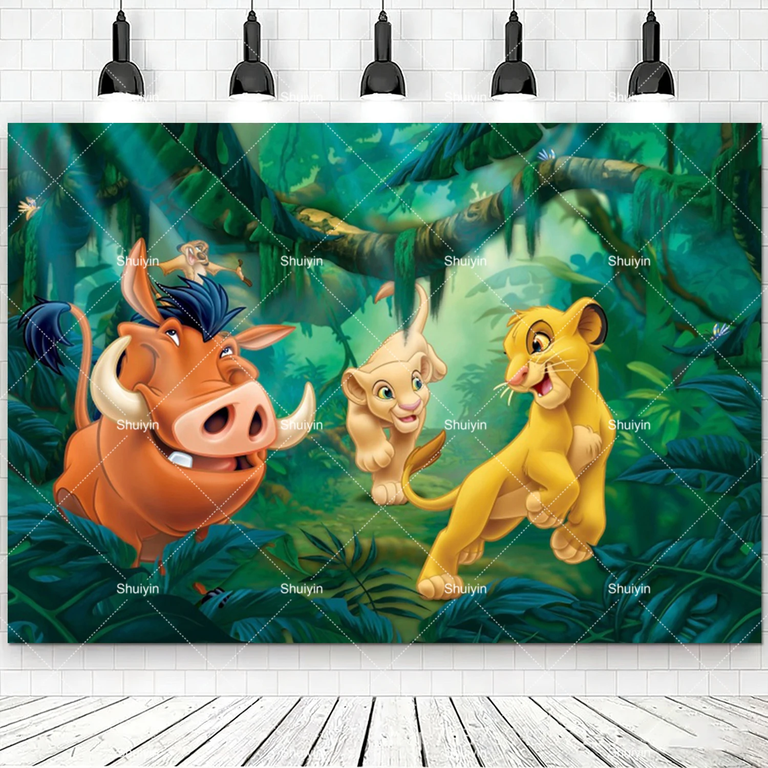 Lion King Cartoon Party Decoration Banner for Children's Birthday & Baby Baptism