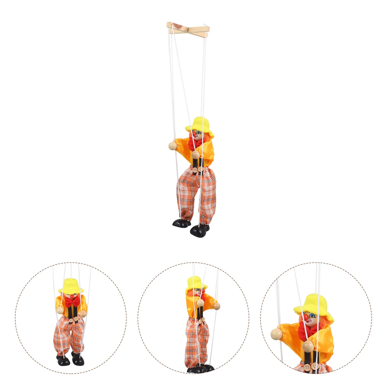 

Marionette Toy Toys Adult Clown Puppets for Kids Ventriloquist Lift The Thread Wood Wooden Cloth Dolls Adults Child Beginners