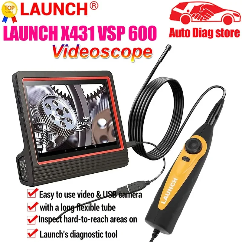 

Launch X431 VSP600 VideoScope VSP-600 Digital HD Endoscope Inspection Camera Detector Decoder Accessories Diagnostic Tool