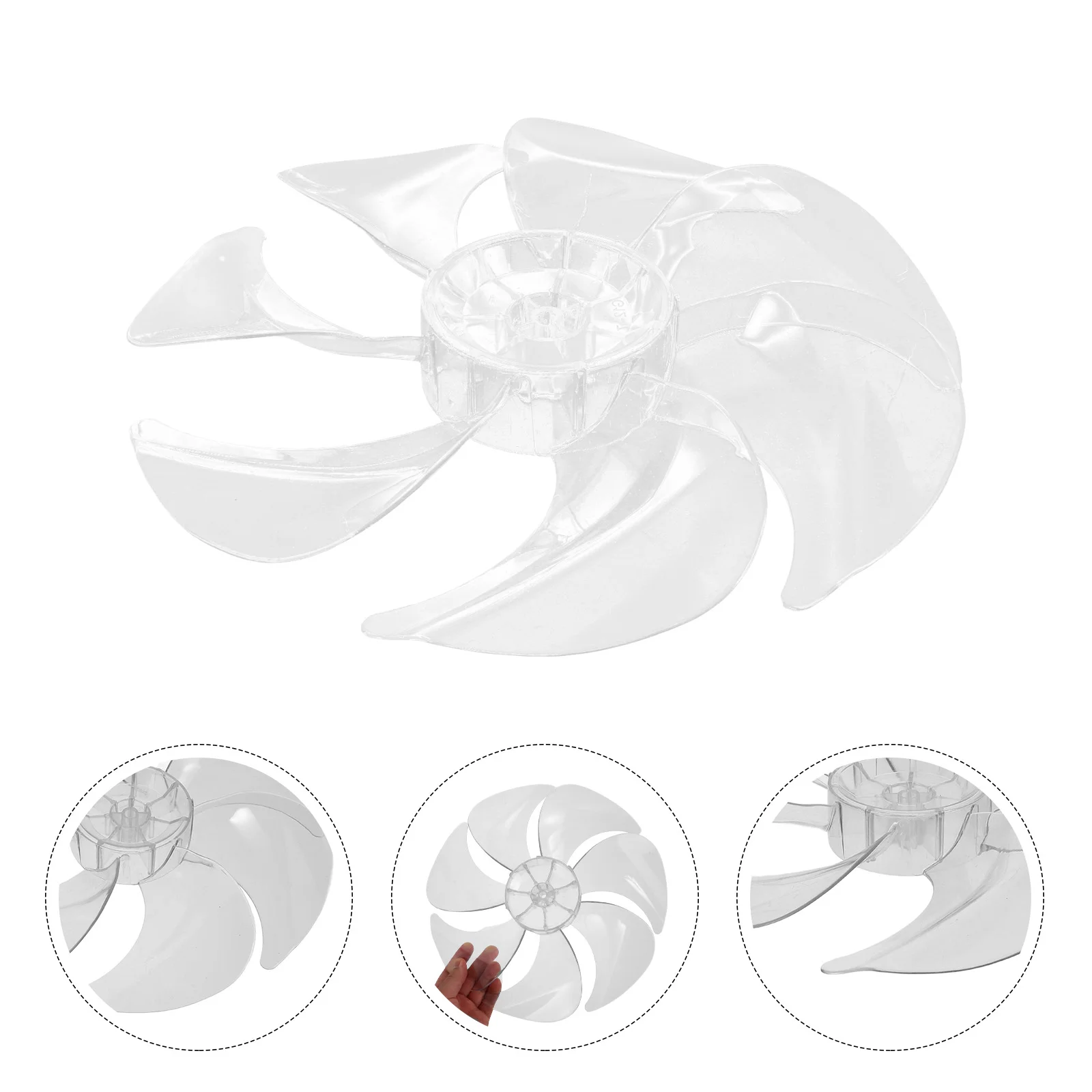 Clip Fan Electric Blade Small Ceiling Replacement Plastic Blades Nut Cover Exhaust