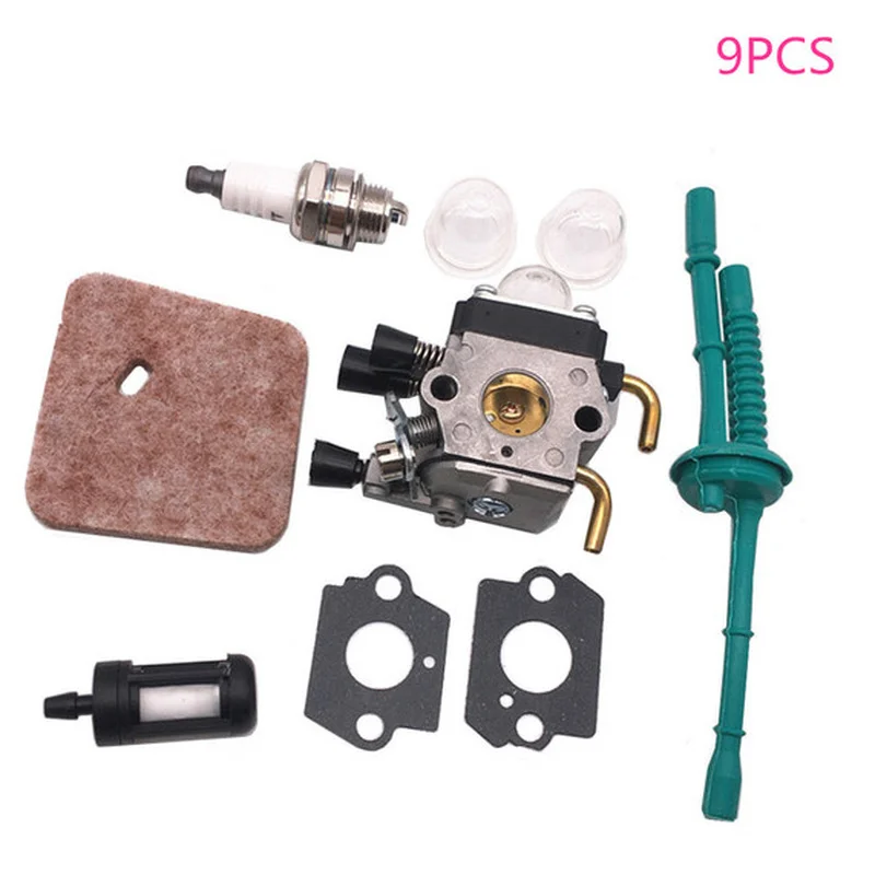 9pcs Carburetor Kit For Stihl Fs38 Fs45 