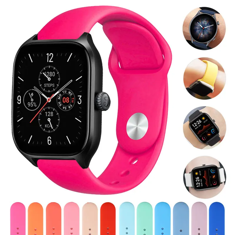 

Ремешок для часов Amazfit GTS 4/3/2/GTR 4 2 Mini/GTR/2e/Pro, браслет для смарт-часов, 20 мм 22 мм, 47 мм