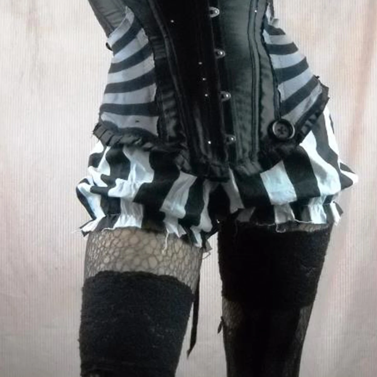 2000s Women's Clothing Fashion Bloomers Shorts Halloween Stripe Elastic Waist Short Pants Summer Casual Shorts_voghion.com