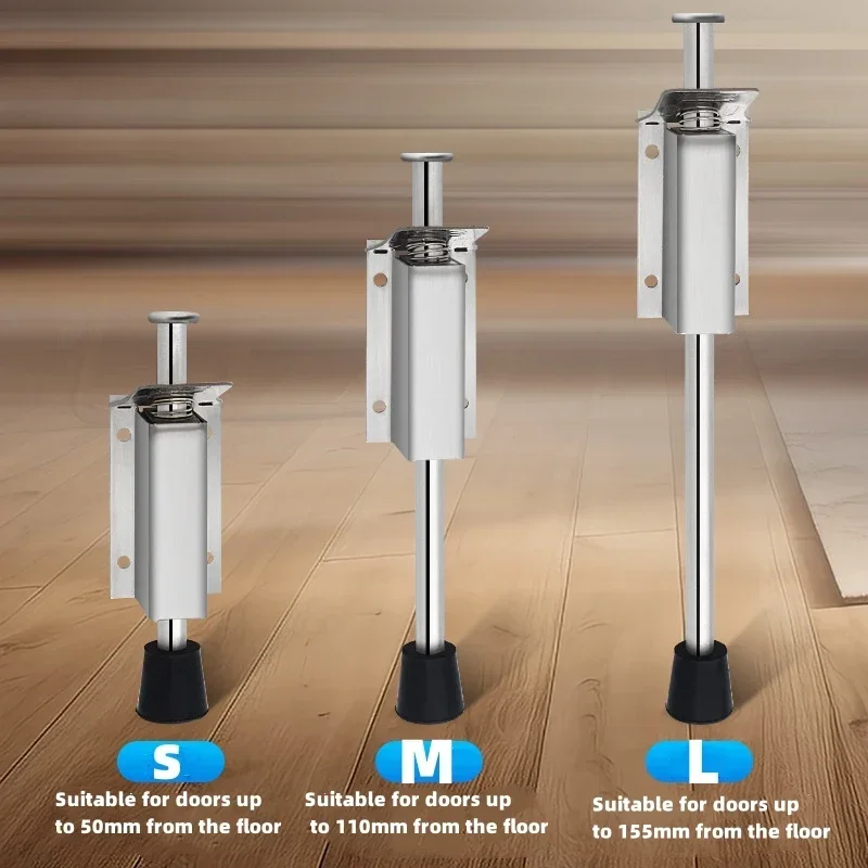 Stainless Steel Door Foot Stopper Holder Floor Stop er Gate Stay Fixed Catch Latch Door Stop Furniture Hardware
