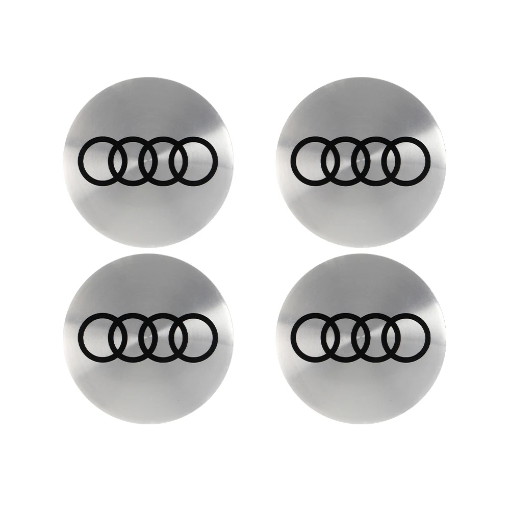 Set of 4 Car Wheel Center Cap Logo Hub Cover Stickers - Stylish Auto Accessories