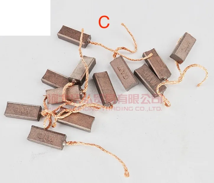 Car Generator Carbon Brush 10PCS 3kinds 5x8x20MM Generator regulator top outlet with spring