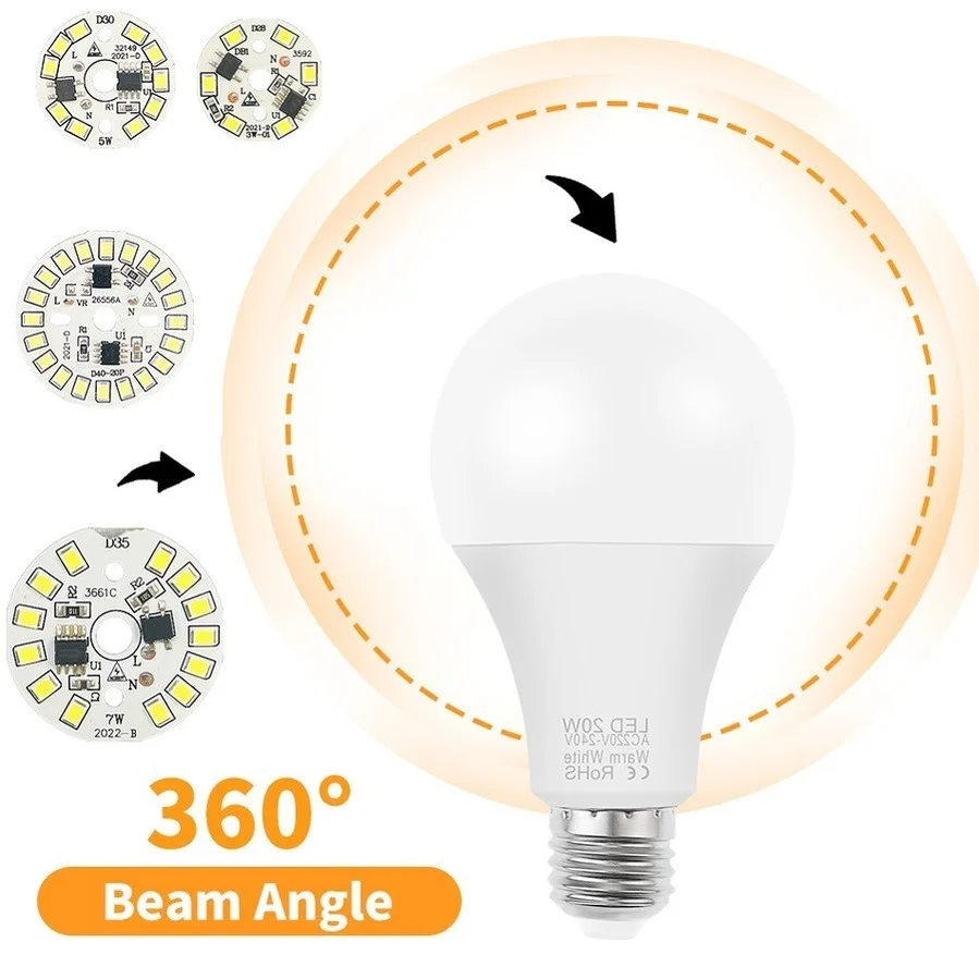 LED Chip 3W 5W 7W 9W 12W 15W No Driver 10pcs