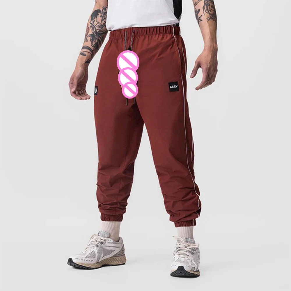Sports Trousers Invisible Open Crotch Outdoor Sex Men's Loose Quick Drying Frenulum Long Pants Leisure Training Pants