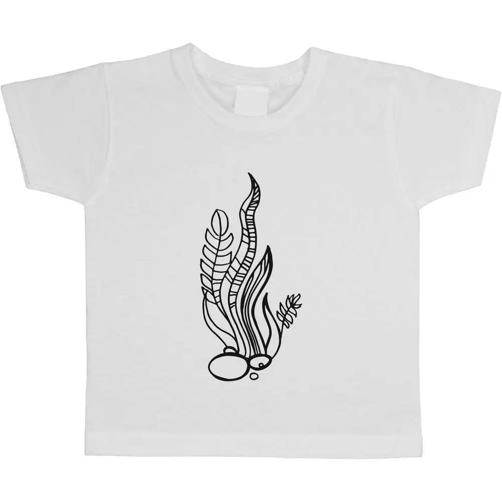 

Детские/Детские футболки seaweed, для мальчиков и девочек, с мультяшным рисунком, высокое качество, 100% хлопок, летние с коротким рукавом