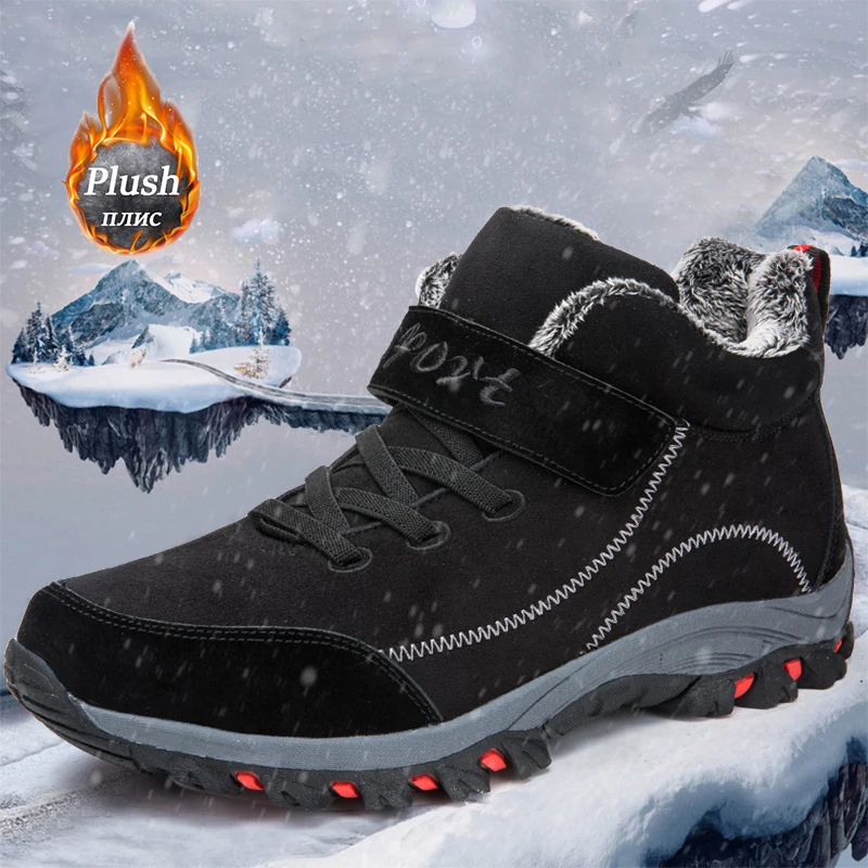 Stivali Da Donna Da Uomo Slip On Scarpe Invernali Da Uomo Stivaletti Impermeabili Stivali Invernali Botines Da Neve Maschili 2023 Botas Nere Femininas