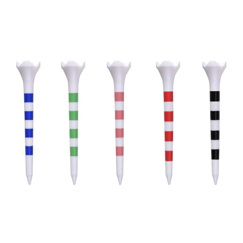 

20Pcs 70/83mm Golf Tee Set with Stripe Durable Golf Practice Tees Professional Stripes Golf Ball Holder Reduced Friction
