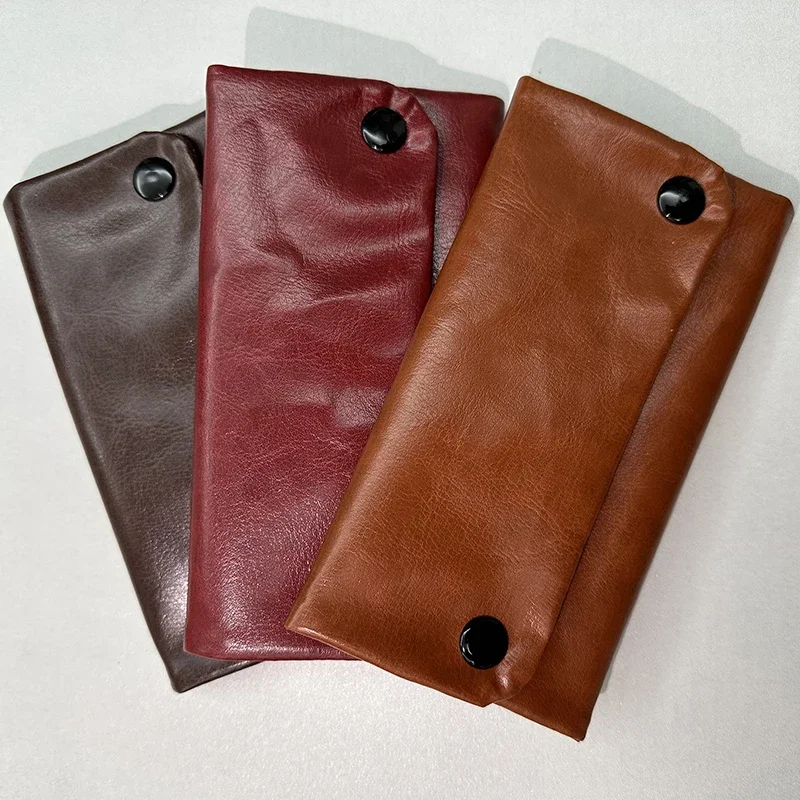 

Leather Cigarette Bag Portable Tobacco Herb Pouch Case Bags Zipper Buckle Smoking for Rolling Cigarette Paper Accessories