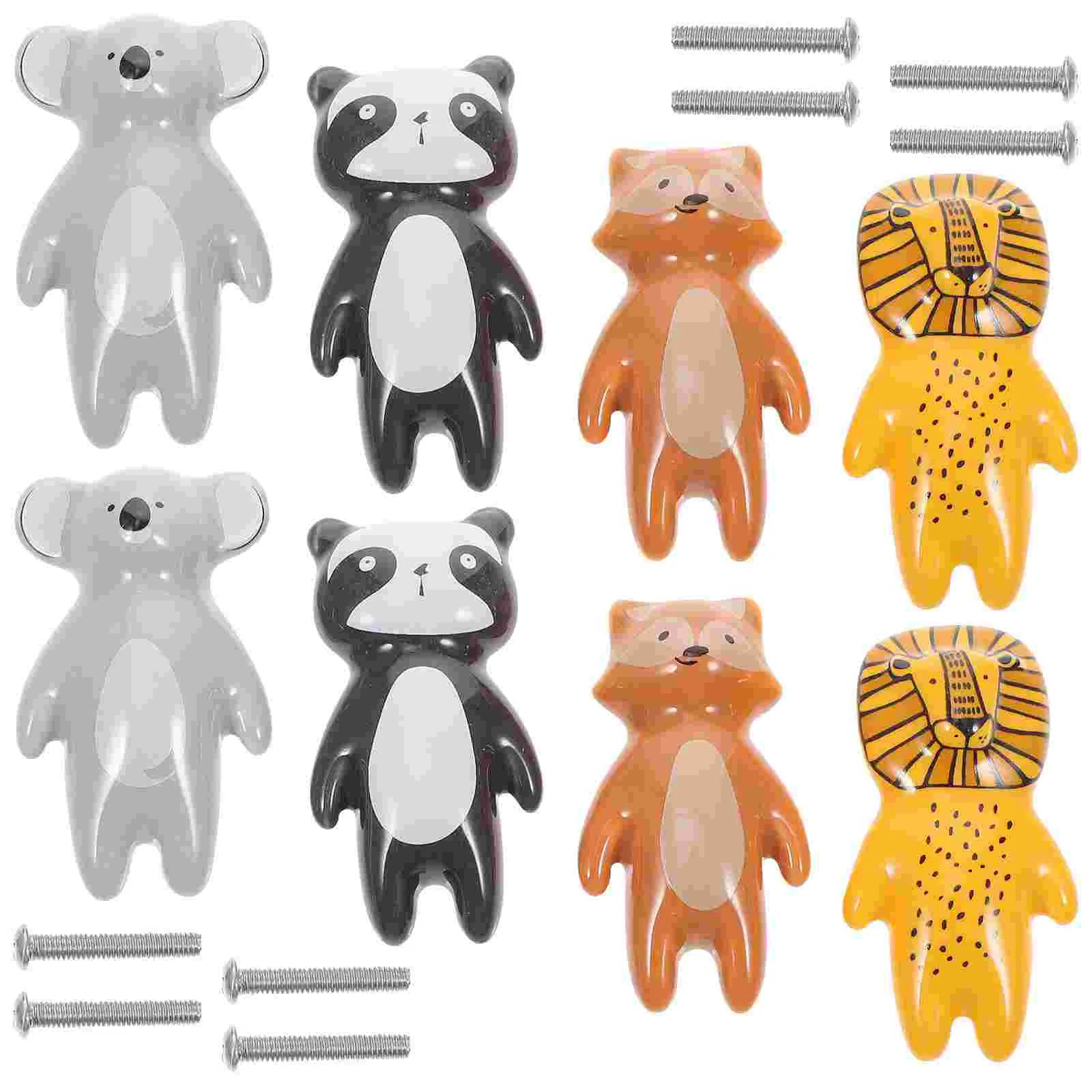 

8pcs Animal Knobs Kids Room Cabinet Wardrobe Door Handle Nursery Drawer Knobs