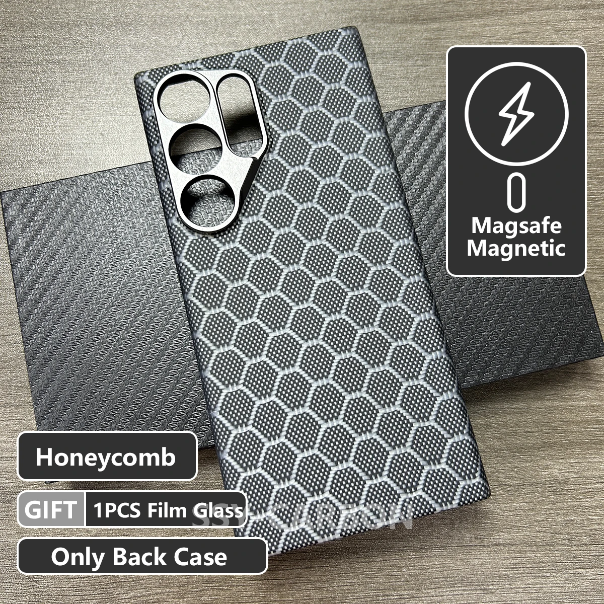 غلاف حماية فائق النحافة من ألياف الكربون متوافق مع...