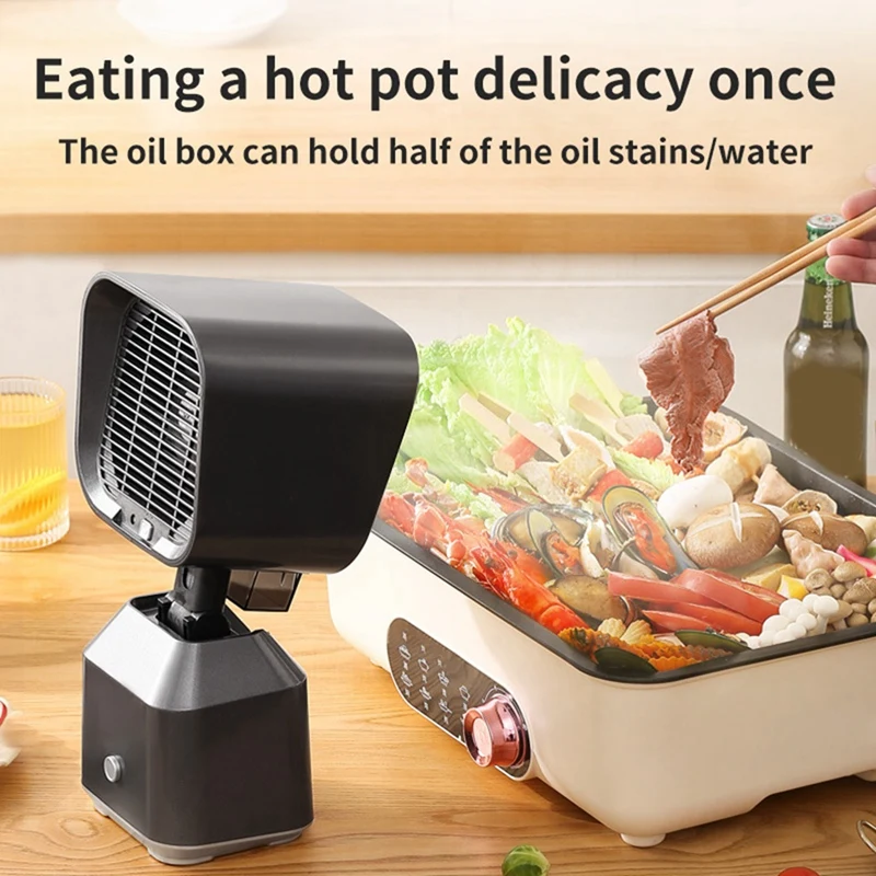 

Portable Hood Mini Kitchen Desktop Range Hood No Installation Adjustable Angle For Indoor BBQ Hot Pot Range Hood