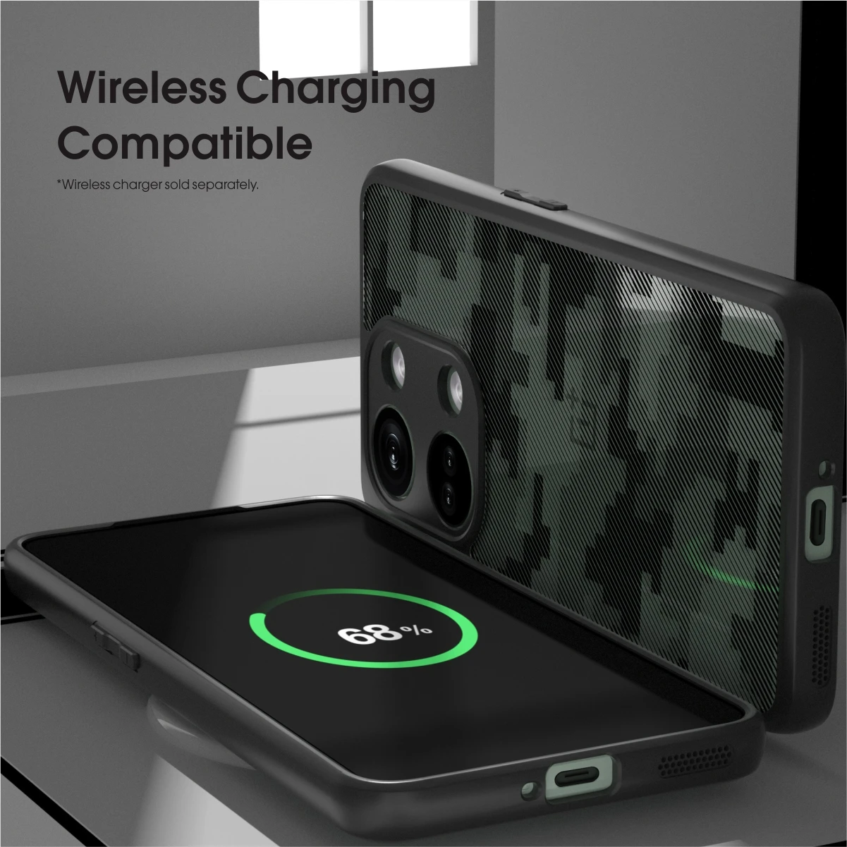 OnePlus Ace 2V/Nord 3 5G Shockproof Transparent Anti-Fingerprint Protective Case