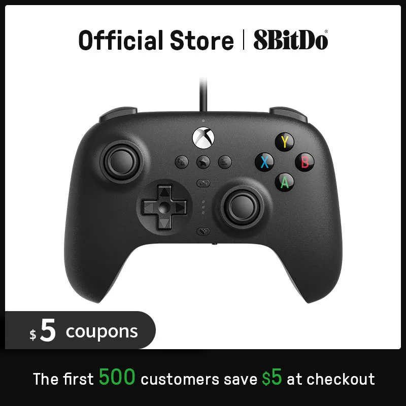  8BitDo - Ultimate Wired Controller for Xbox Series, Series S, X, Xbox One, Windows 10, 11 