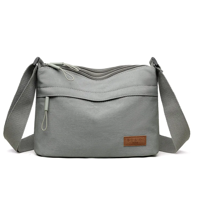 ตัวเลือกสินค้า กระเป๋าผ้าใบ Crossbody ความจุสูง หลายฟังก์ชัน ผู้หญิง