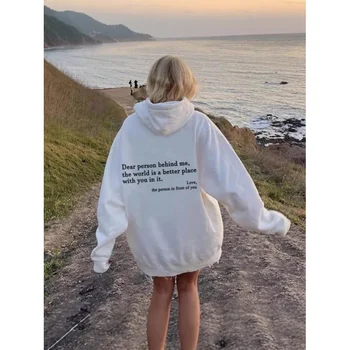 2025 جديد الرجال والنساء بلوزة من الصوف بلون إلكتروني طباعة فضفاضة عادية الرباط هوديي مريحة العصرية مقنعين