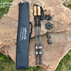 2PCS Climbing Stick 290g Aluminum Alloy Trekking Poles Walking Stick 등산스틱 Collapsible Telescopic Sticks Light with Storage Bag 1