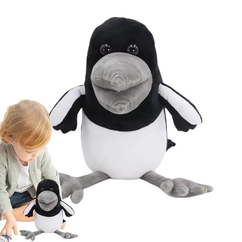 Bird Doll Black Crow Plushie Toy Cute Realistic Stuffed Animals Kids Cuddling Comfort Plushies Maggie Crow Kids Party Favors women s ivory comfort linen tank top and pants set of 2 perfect for office casual party wear customized lightweight suit