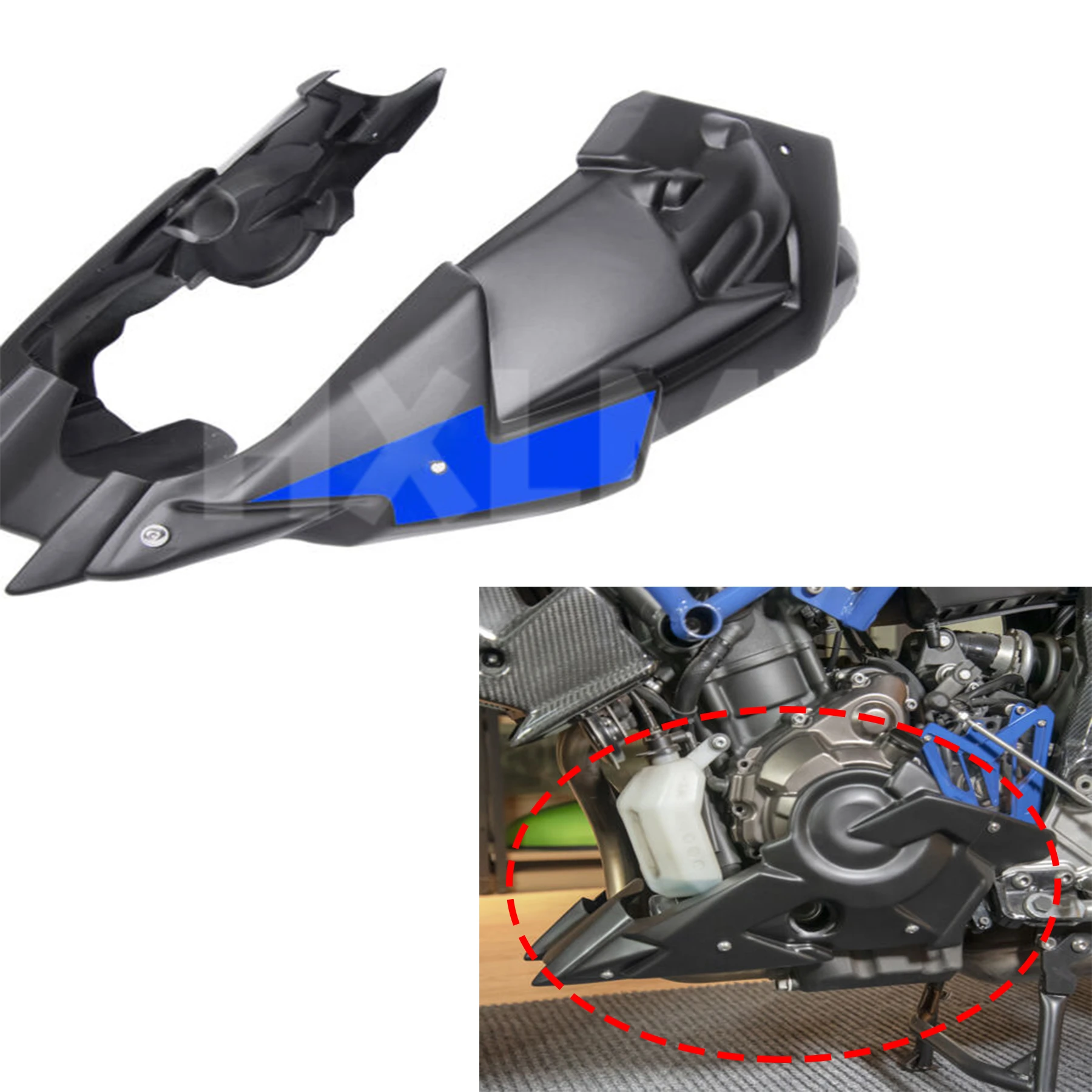 

For Yamaha MT07 FZ07 FZ MT 07 Belly Pan Engine Spoiler Lower Fairing Frame Protector Bellypan For MT-07 FZ-07 2014 15 2016 2017