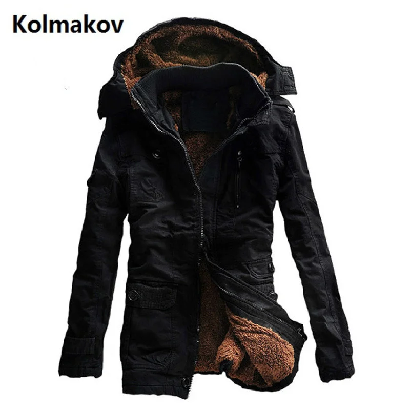 

mens 2023 winter 100% cotton thicken Jackets Military Hoodie Jacket Men cotton padded Parkas men's Jackets Cargo Pilot Coats