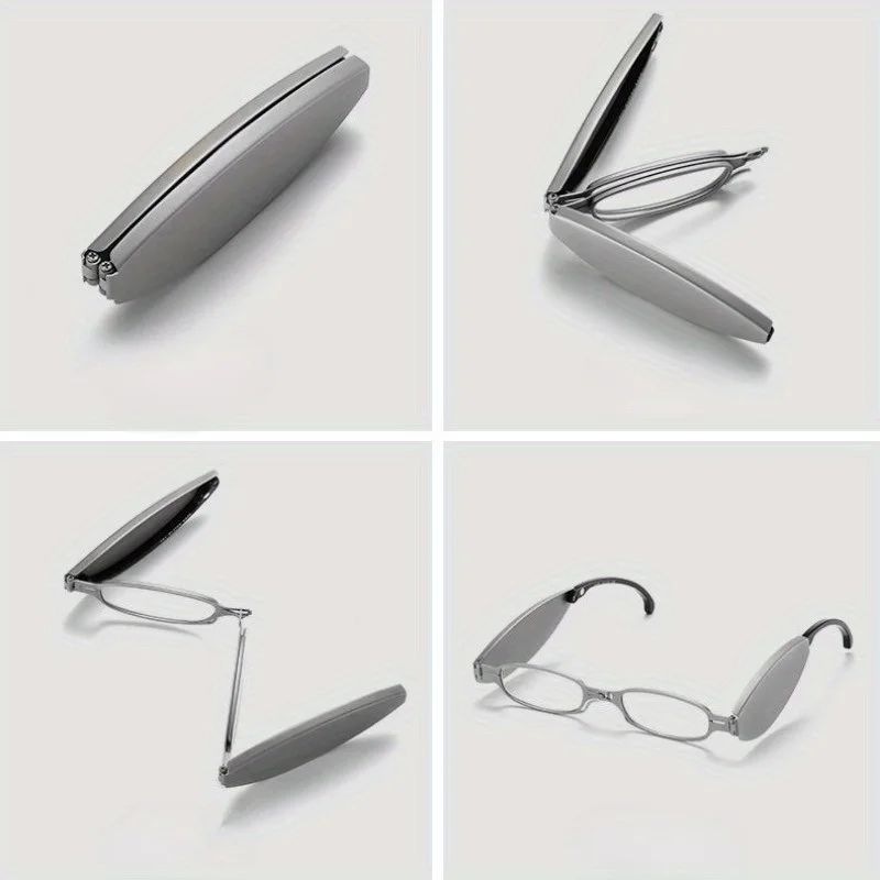 Ultralight Presbyopia Glasses Portable Folding Style HD Anti Blue Presbyopia Glasses Wearing Glasses Bag Glasses Reading Glasses 3