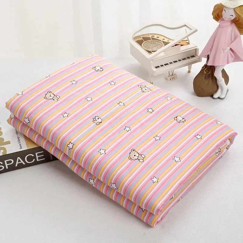 Pink stripe bear + 120.150cm