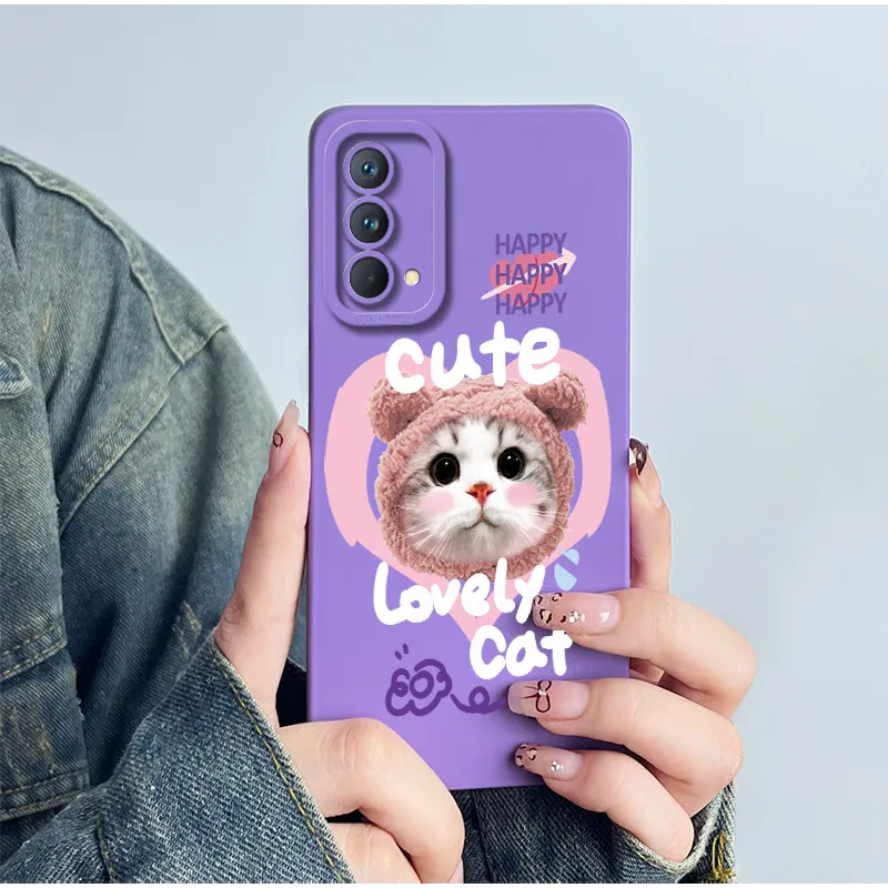 Soft Silicone Fashion Flower Printed Phone Case for Realme GT Master Edition