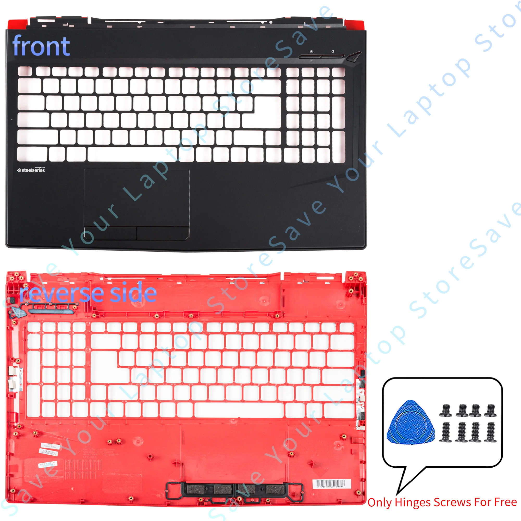 GL63 8SC/8RB/8RCS MS-16P7 MS-16P6 MS-16P5 LCD 뒷면 커버 베젤 대문자 바닥 교체 용 새 노트북 부품